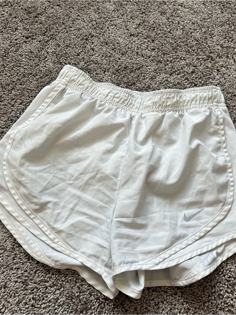 Nike White Women's Athletic Shorts